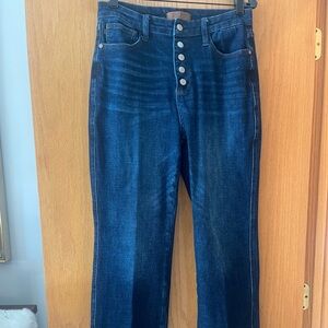 Judy Blue Dark Indigo High Rise Jeans, straight fit. Like New